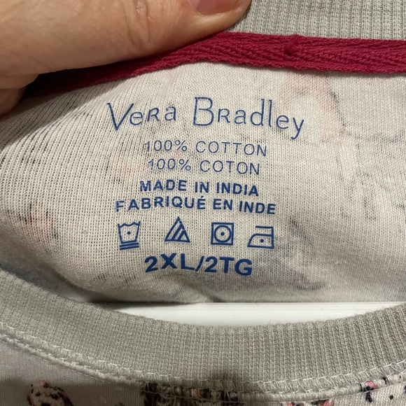 Vera Bradley Dog Novelty Print Cotton Top - Picture 3 of 4